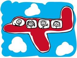 Airplane Cartoon Clip Art Free drawing