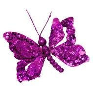 Mauve Butterfly Clip