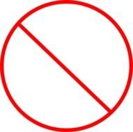 Red Circle With Line Through It N6