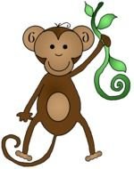 brown Monkey Clip Art drawing