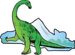 green Dinosaur Clip Art drawing