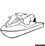 Jet Ski Coloring Pages