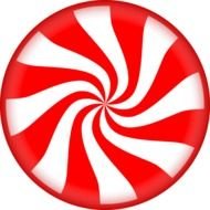 Colorful peppermint candy clipart