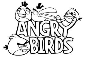 Clip art of Angry Birds logo