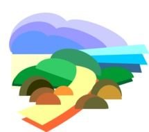 drawing of climbing a green hill