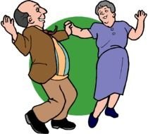 Old People Dancing drawing