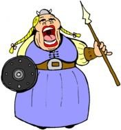 drawing of a viking woman