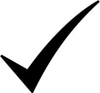 Black Check Mark Symbol