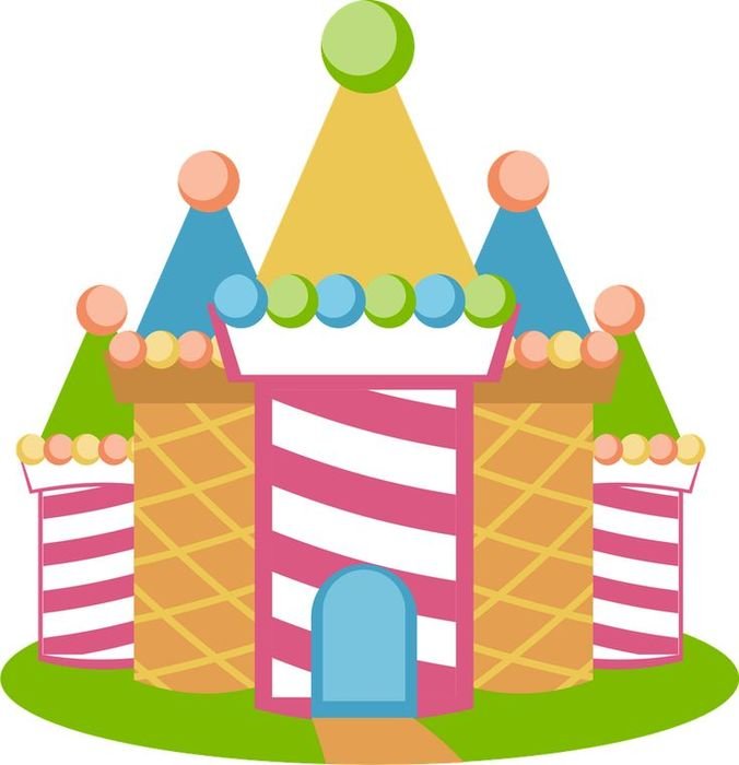 Candy Land Castle Clip Art