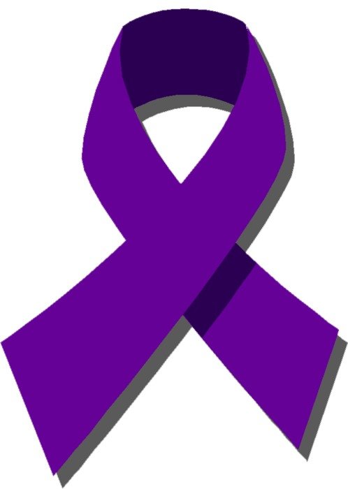 Domestic Violence Awareness Purple Ribbon clipart