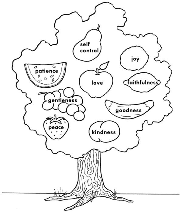 Fruits Of The Holy Spirit Coloring Pages