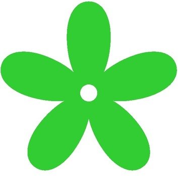 Lime Green Flower Clip Art N3