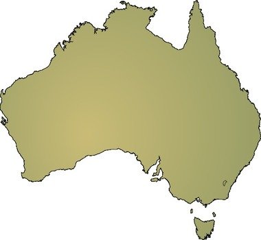 Australia Map Clip Art N3