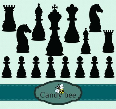 Home Silhouette Clipart Chess Figure Digital