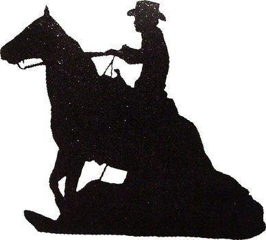 Reining Horse Silhouette N2
