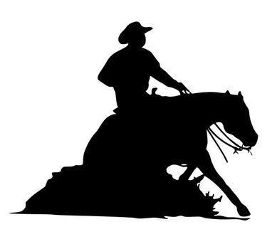 Reining Horse Clip Art N12
