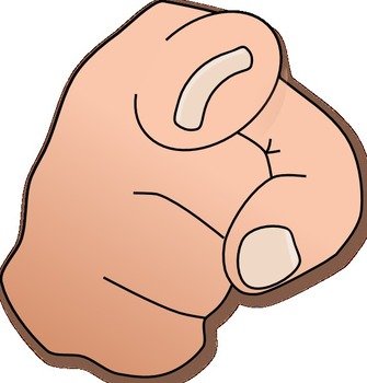 Finger Pointing At You Clip Art