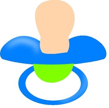 Blue Pacifier Clip Art