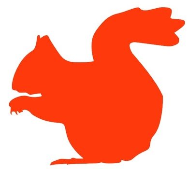 Squirrel Silhouette Clip Art N4