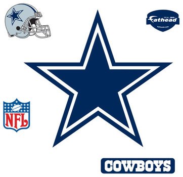 Dallas Cowboys Logo Fathead NFL Wall Graphic