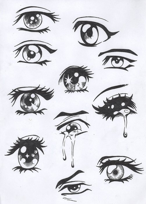 Pour Faire Un Oeil Manga Je Vous Conseille De Commencer Par
