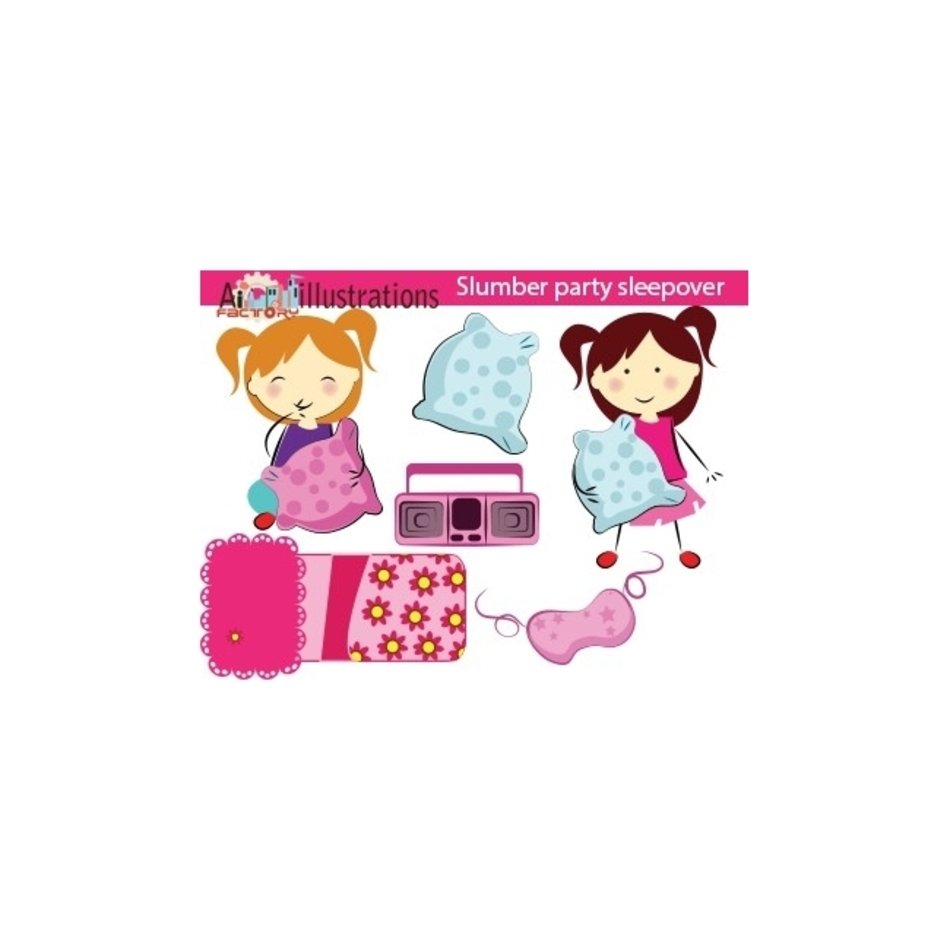 Slumber Party Clip Art N2