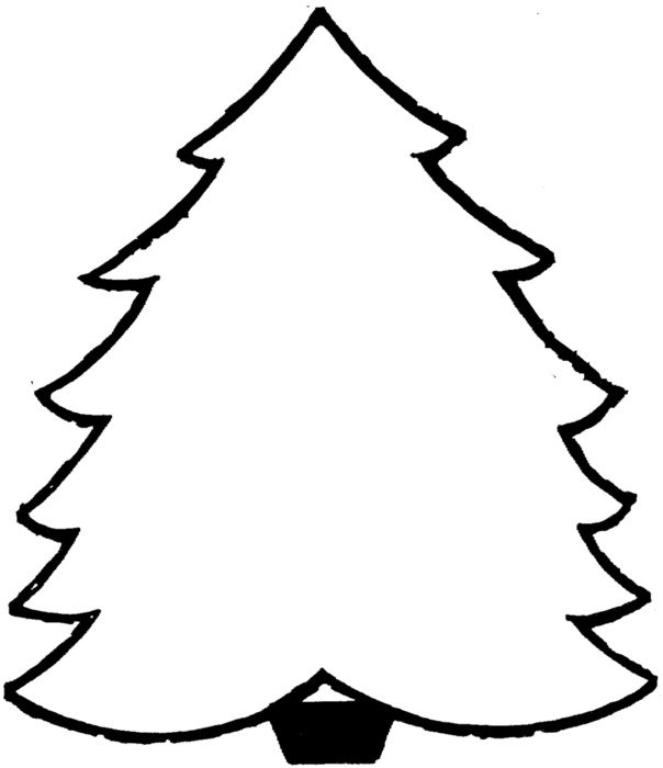colorless Christmas tree