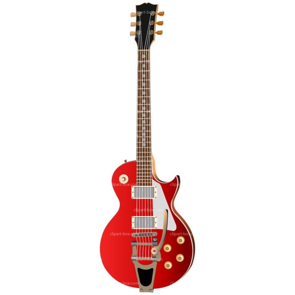 İllustration of red Electric Guitar