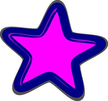 Pink Star Clip Art N8