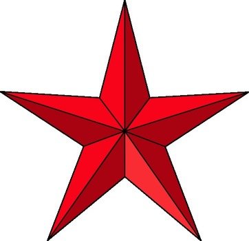 Red Star Clip Art N10