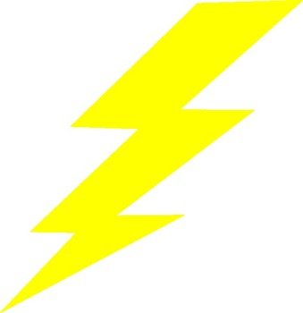 Cartoon Lightning Bolt