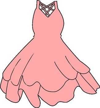 Cartoon Dresses Clip Art N3