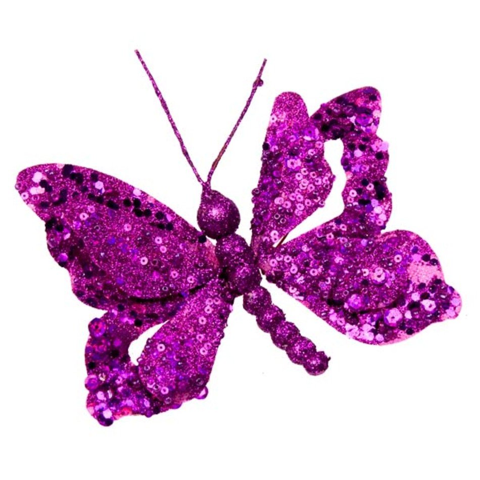 Mauve Butterfly Clip