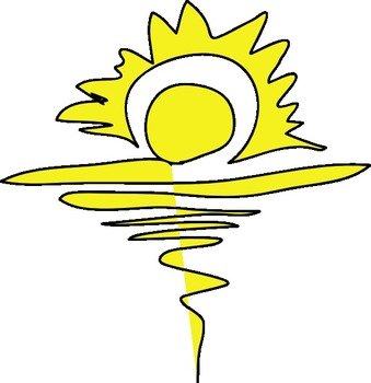 Cartoon Sunrise Clip Art N2