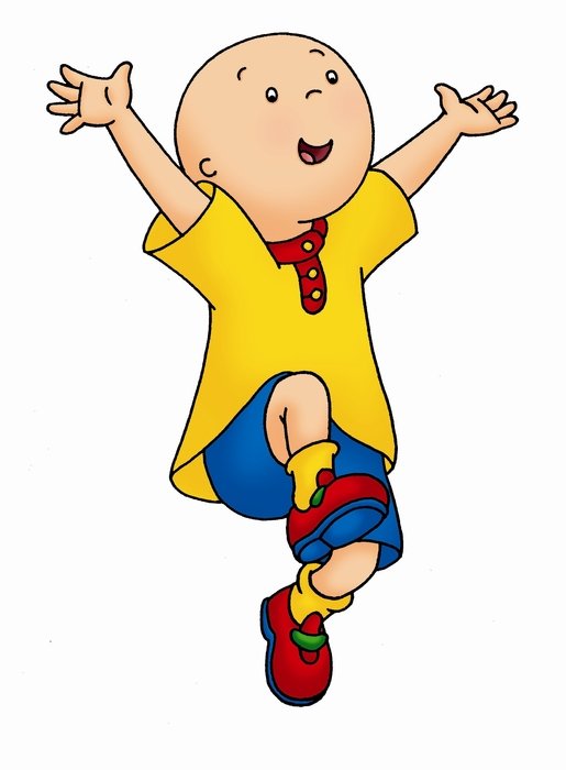 Caillou as picture for clipart