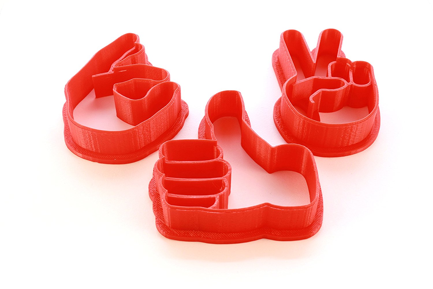 3Pack Hand Sign Emoji Cookie Cutters N4 free image download