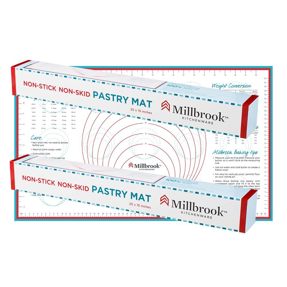 Silicone Baking Mat With Measurements Heat Resistant Non Stick Pastry
