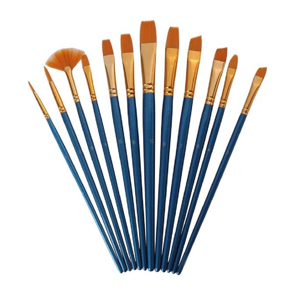 Mikey Store 5pcs Art Paint Brush Set for Watercolor Professional Paint ...