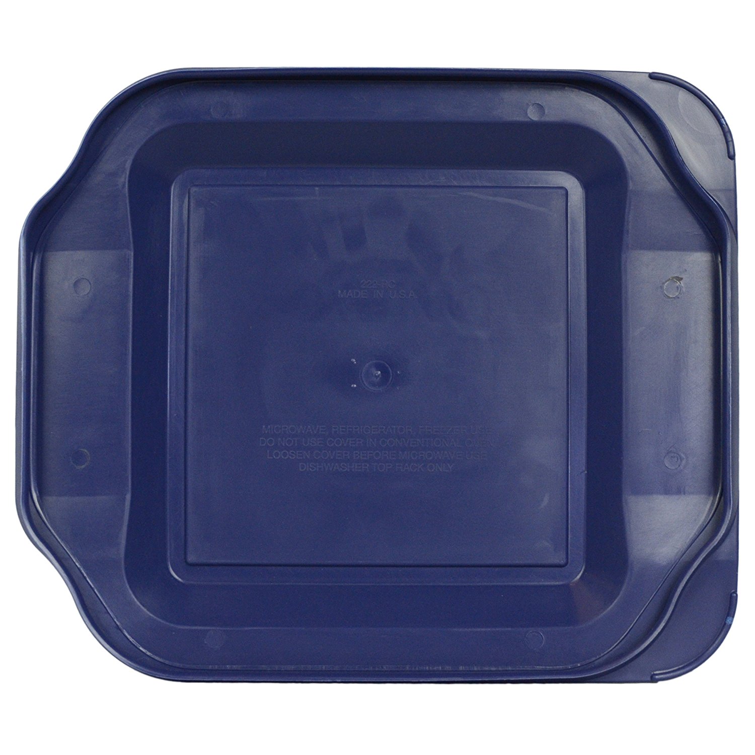 Pyrex Blue Plastic Lid For 2 Quart 8 inch Square Baking Dish 222 PC N4 pyrex-blue-plastic-lid-for-2-quart-8-inch-square-baking-dish-222-pc-n4