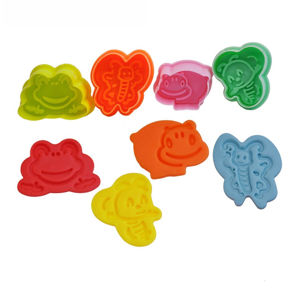 FOUR-C Cookie Cutters Cute Animal Model Cookies Stamp Cookie Molds Mold ...