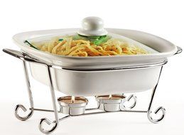 Circleware Ceramic Buffet, 1.5 Qt, Square Casserole