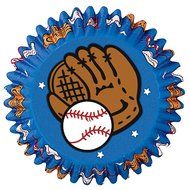 Wilton Standard Baking Cups: Baseball, 50/Pkg.
