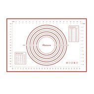 Daixers Silicone Baking Mats Large 23.62" x 15.74" ,Non Stick Non Skid Pastry-Mat with Measurements (Red)