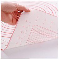 Daixers Silicone Baking Mats Large 23.62" x 15.74" ,Non Stick Non Skid Pastry-Mat with Measurements (Red) N7