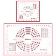 Daixers Silicone Baking Mats Large 23.62" x 15.74" ,Non Stick Non Skid Pastry-Mat with Measurements (Red) N10