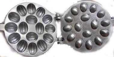 oreshnitsa 16 MOLDS -russian oreshki-walnut mold-russian oreshki 16 mold-pastry maker