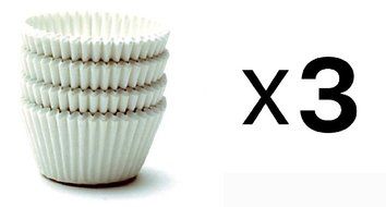 Norpro Giant White Paper Muffin Cups Cupcake Baking Liner Set Of 48 (3-Pack)