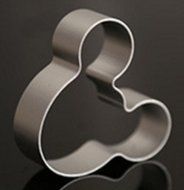CXFashion Metal Animal Mickey Mouse Shape Cookies Cutters Biscuit Cutter Cake Decorating Baking Mold(Mouse Shape) N2
