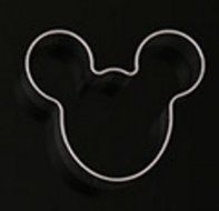 CXFashion Metal Animal Mickey Mouse Shape Cookies Cutters Biscuit Cutter Cake Decorating Baking Mold(Mouse Shape) N6