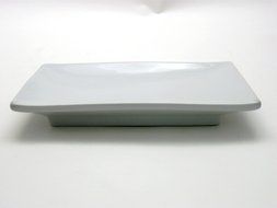 Kitchen Supply 8073 White Porcelain Sushi Plate, 9.5 Inch by 4.25 Inch N3